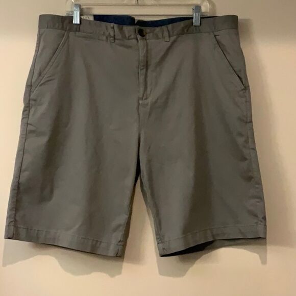 NWT Jachs Men's Flat Front Shorts Grey Sz 38 - Picture 5 of 13